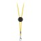 Porta badge in poliestere giallo personalizzato E14159G