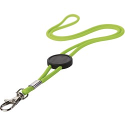 Porta badge in poliestere verde acido personalizzato E14159VA
