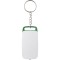 Portachiavi con mini torcia in plastica e metallo verde personalizzato E14161V