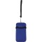 Astuccio appendibile da collo in neoprene blu royal personalizzato E14181BL