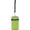 Astuccio appendibile da collo in neoprene verde acido personalizzato E14181VA
