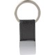Portachiavi in metallo e pu nero personalizzato E14210N