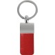 Portachiavi in metallo e pu rosso personalizzato E14212R