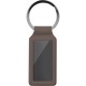 Portachiavi in pu e acciaio marrone personalizzato E14214M Portachiavi in pu e acciaio marrone personalizzato E14214M