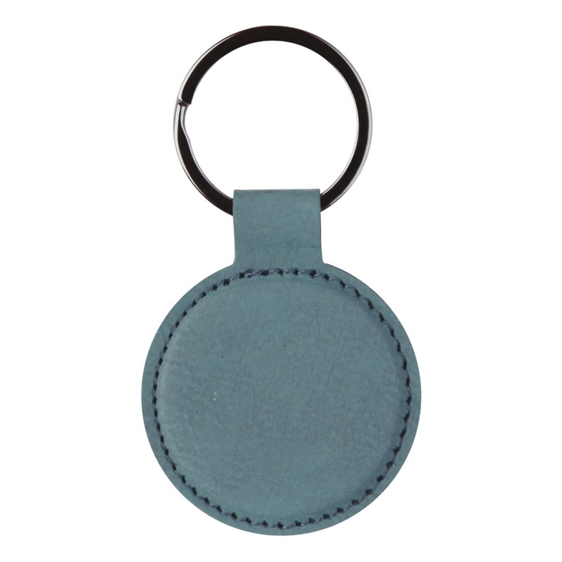 Portachiavi in pu e metallo blu sky personalizzato E14217SK