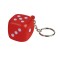 Portachiavi antistress in pu rosso personalizzato E14236R