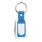 Portachiavi in metallo e pu blu royal personalizzato E14245BL