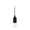Lampada ad un led in plastica e poliestere nera personalizzata E14247N