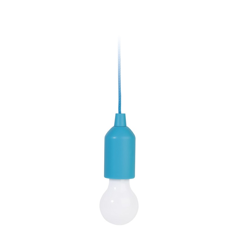 Lampada ad un led in plastica e poliestere blu sky personalizzata E14247SK Lampada ad un led in plastica e poliestere blu sky personalizzata E14247SK