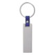 Portachiavi in metallo e pu blu royal personalizzato E14260BL