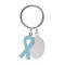 Portachiavi in metallo blu sky personalizzato E14265SK