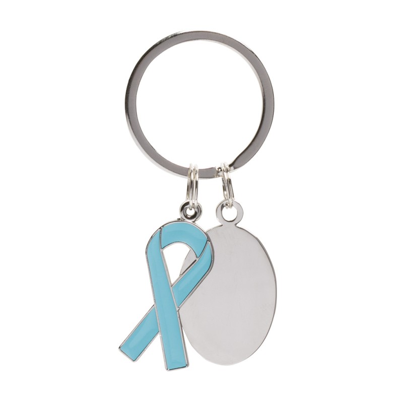 Portachiavi in metallo blu sky personalizzato E14265SK