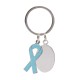Portachiavi in metallo blu sky personalizzato E14265SK