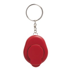 Portachiavi in plastica e metallo rosso personalizzato E14267R Portachiavi in plastica e metallo rosso personalizzato E14267R