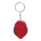 Portachiavi in plastica e metallo rosso personalizzato E14267R