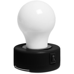 Lampada ad un led in plastica e metallo nera personalizzata E14269N Lampada ad un led in plastica e metallo nera personalizzata E14269N
