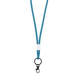Porta badge in poliestere blu sky personalizzato E14280SK