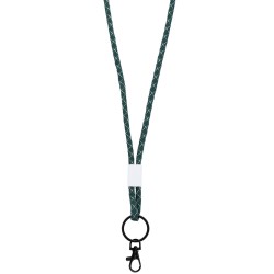 Porta badge in poliestere verde personalizzato E14280V