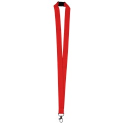 Porta badge in rpet rosso personalizzato E14285R