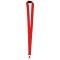 Porta badge in rpet rosso personalizzato E14285R