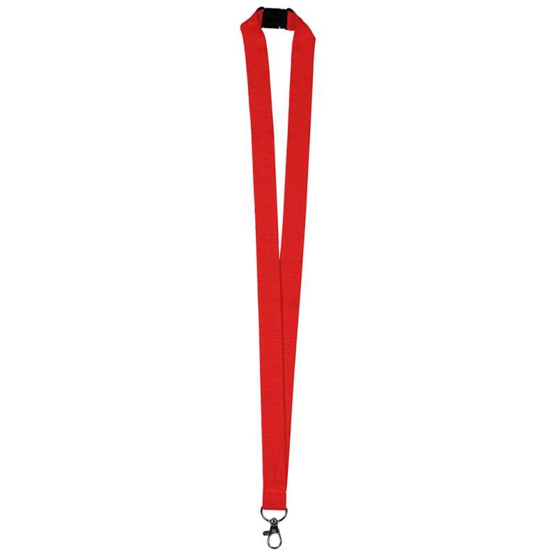 Porta badge in rpet rosso personalizzato E14285R