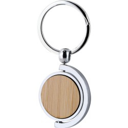 Portachiavi roteante in bamboo personalizzato E14288 Portachiavi roteante in bamboo personalizzato E14288