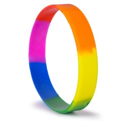 Braccialetto arcobaleno in silicone personalizzato E14296 Braccialetto arcobaleno in silicone personalizzato E14296