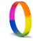 Braccialetto arcobaleno in silicone personalizzato E14296