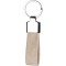 Portachiavi in rpet e metallo beige personalizzato E14329BE