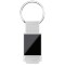 Portachiavi in plastica bianco personalizzato E14331B