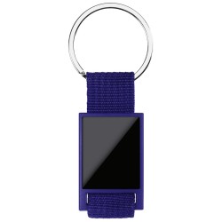 Portachiavi in plastica blu royal personalizzato E14331BL Portachiavi in plastica blu royal personalizzato E14331BL