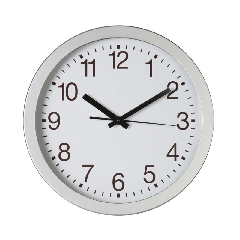 Orologio da parete  in plastica e vetro personalizzato E14429
