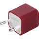 Alimentatore usb in plastica e metallo rosso personalizzato E14516R