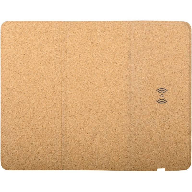 Tappetino mouse in sughero con caricatore wireless personalizzato E14589
