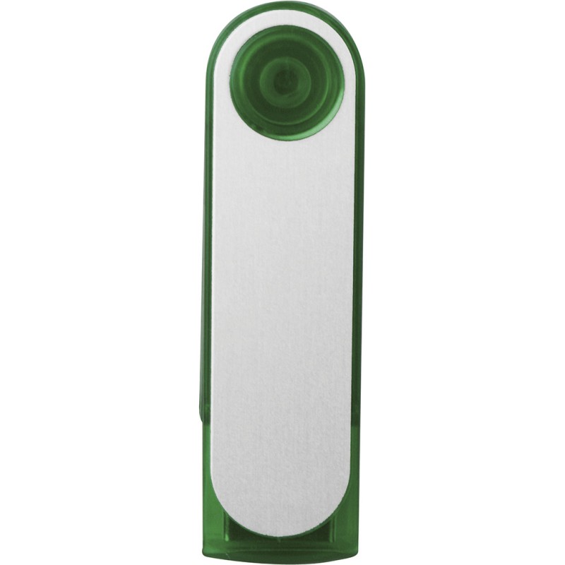 Memoria usb trasparente/verde personalizzato E146144GBTR/V