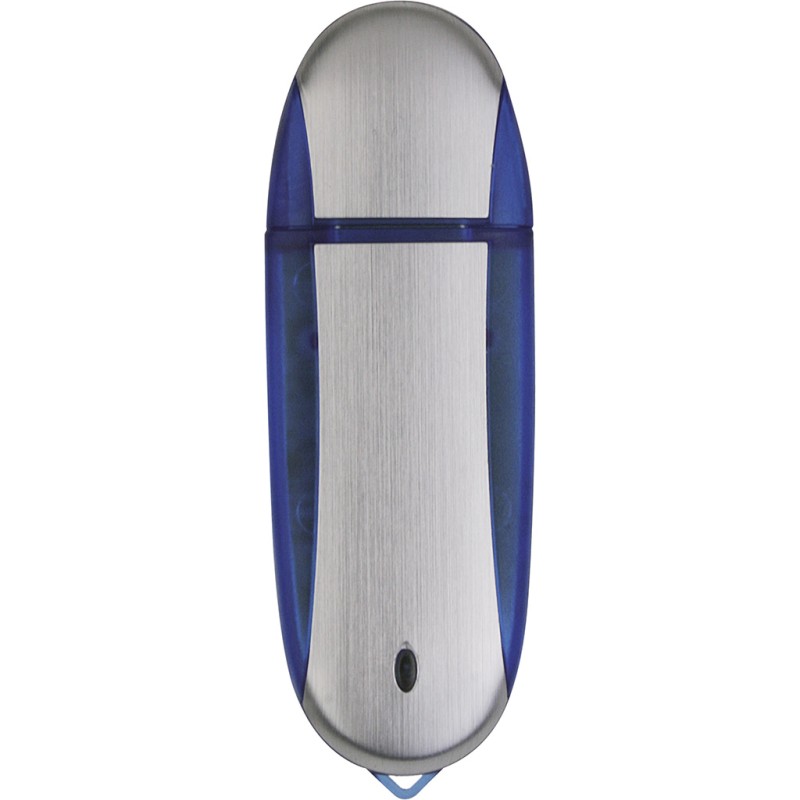 Memoria usb trasparente/blu royal personalizzato E146154GBTR/BL