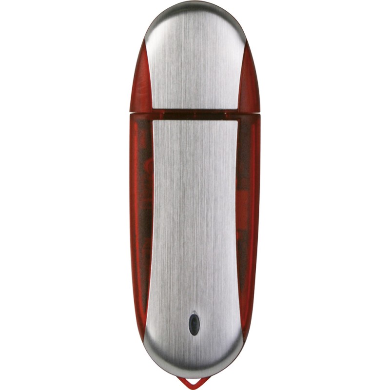 Memoria usb trasparente/rosso personalizzato E146154GBTR/R