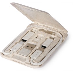 Set per ricarica e trasferimento dati in paglia di grano personalizzato E14704 Set per ricarica e trasferimento dati in paglia di grano personalizzato E14704
