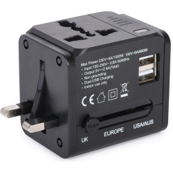 Adattatore universale di corrente in plastica personalizzato E14706