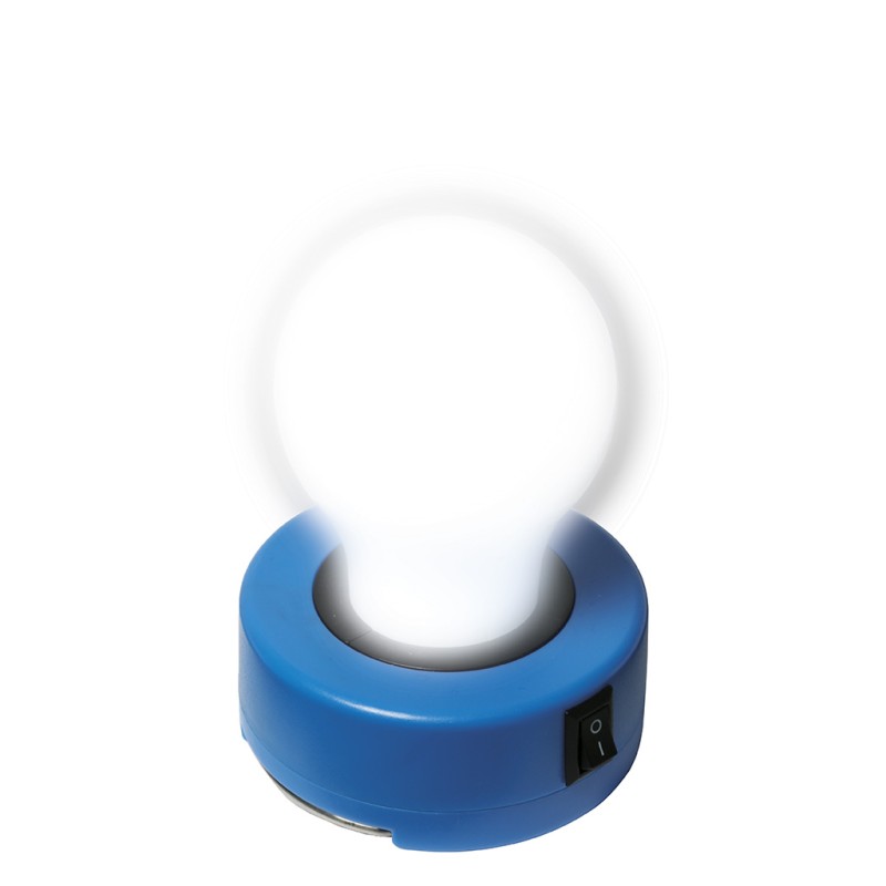 Lampada ad un led in plastica e metallo blu royal personalizzata E14269BL