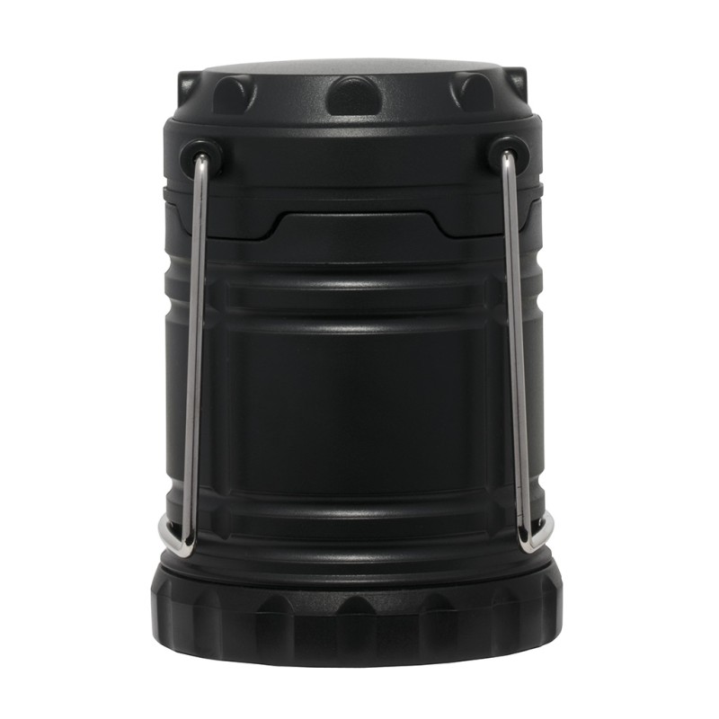 Mini lampada da campeggio in plastica e metallo nera personalizzata E14268N