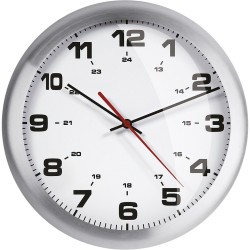 Orologio da parete  in alluminio e vetro personalizzato E14424