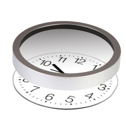 Orologio da parete  in plastica e vetro personalizzato E14429
