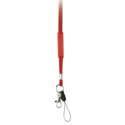 Porta badge in poliestere arancione personalizzato E14100A