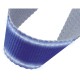 Porta badge in poliestere blu royal personalizzato E14148BL