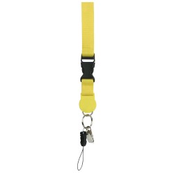 Porta badge in poliestere giallo personalizzato E14103G