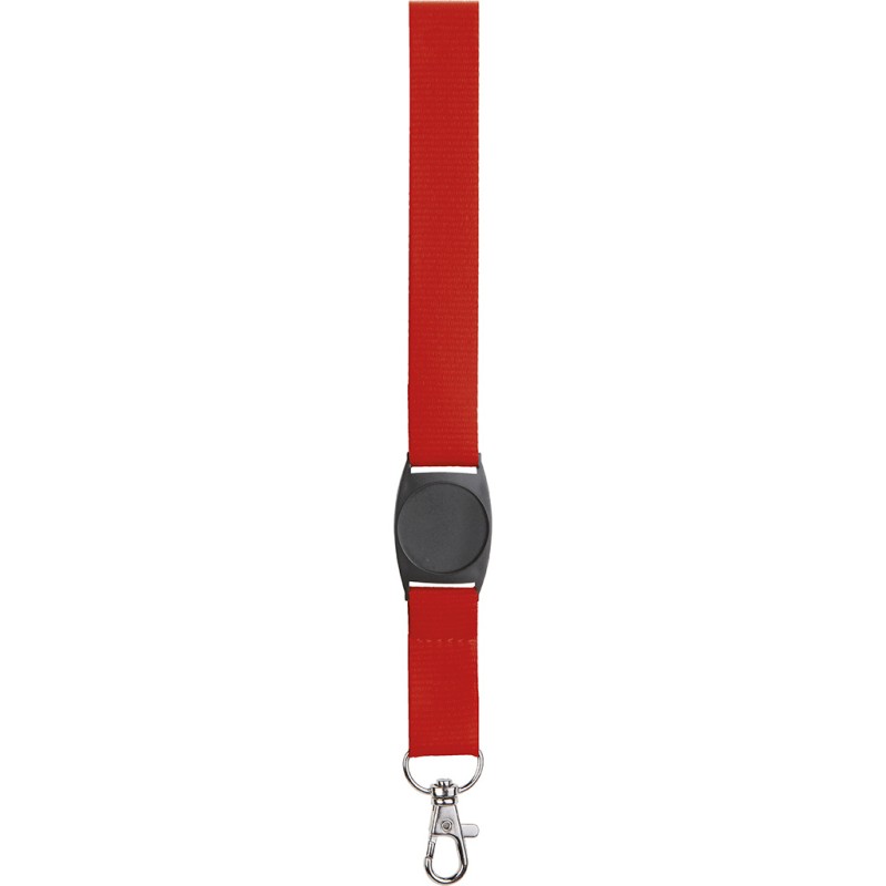 Porta badge in poliestere rosso personalizzato E14147R