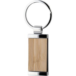 Portachiavi in bamboo personalizzato E14287
