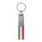 Portachiavi in metallo e poliestere personalizzato E14263