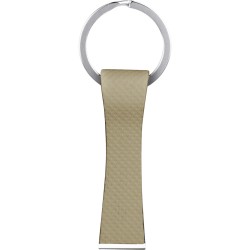 Portachiavi in metallo e pu dorato personalizzato E14132DO